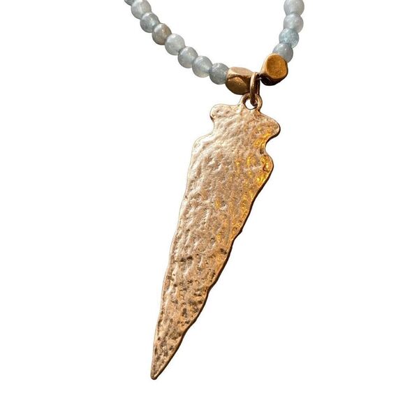 Chico's Horn Pendant Necklace unbranded arrowhead necklace set of two - Picture 4 of 10